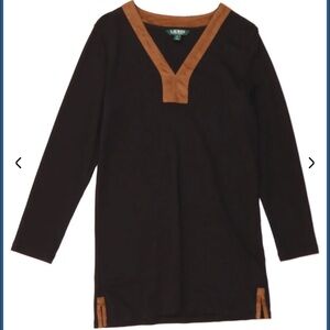 Lauren by Ralph Lauren V Neck Tunic